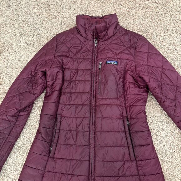 Patagonia Women’s Radalie Insulated Waterproof Parka Purple Small Zip Outdoor - Picture 3 of 7